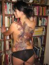 japanese dragon tats on sexy girl's back